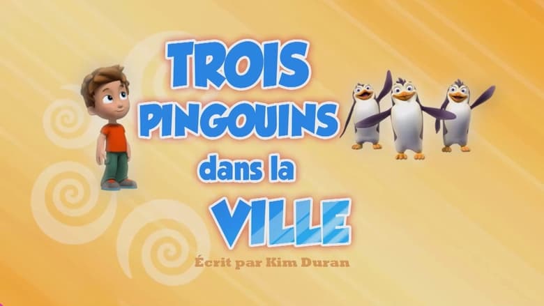 Trois pingouins dans la ville